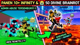 RAHASIA‼️😭 AKU DAPAT BANYAK Brainrot INFINITY \u0026 DIVINE PAS ADMIN ABUSE ESCAPE TSUNAMI BRAINROT ‼️