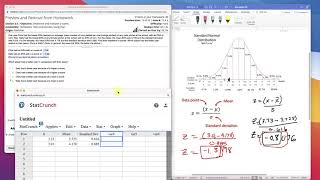 2021 - Calculate Z scores Formula & Statcrunch