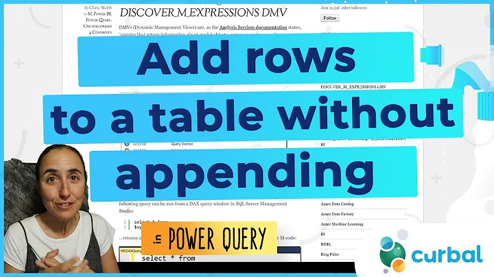Add/Append rows and columns to tables without merging using M in power query