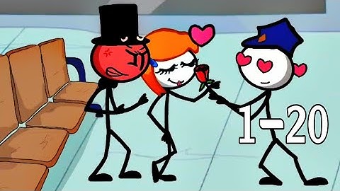 Rescue the Lover - Henry Stickman story-Levels 1-21 Funny Gameplay walkthrough