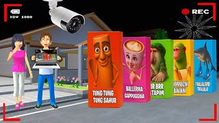 Yuta Mio Panik Cctv Merekam Kotak Misteri Tung Tung Tung Sahur Trallalero Tralala Jam 3 Pagi