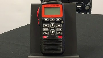 Changing the region settings on the Standard Horizon HX210