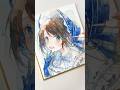 【イラストメイキング】透明水彩で第五人格エマ・ウッズを描く【Watercolor painting】#shorts #イラストメイキング #第五人格 #identityv #pr