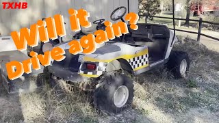 Abandoned Golf Cart's First Drive in Years