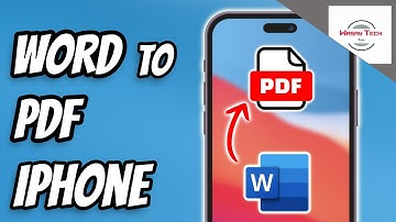 How to Convert Word Files to PDF on iPhone 2024 | Convert docx to PDF on iPhone 2024