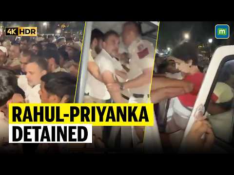 RAHUL GANDHI DETAINED! PRIYANKA Held As INDIA Bloc Protest ERUPTS In Delhi | Congress News