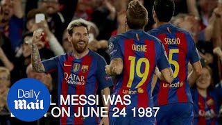 Lionel messi's career in 60 seconds - daily mail