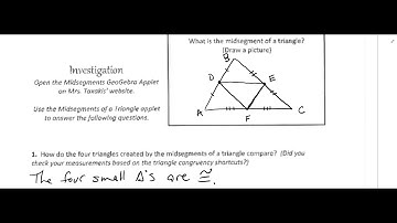 Ch. 5 - 5.4 Properties of Midsegments #1