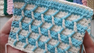 Bicolor wavy stripe Crochet pattern  How-tos/Patterns/Tutorials