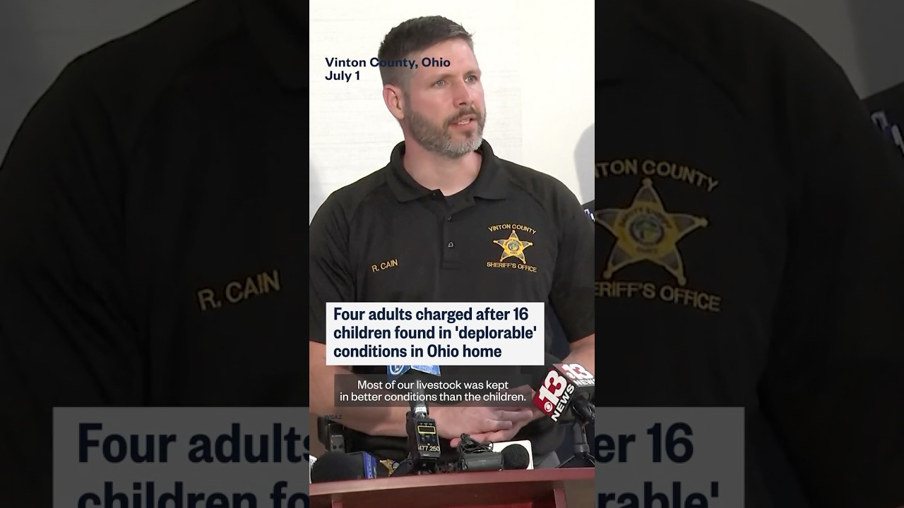 Four adults charged after 16 children found in Ohio home Four adults charged after 16 children found in Ohio home