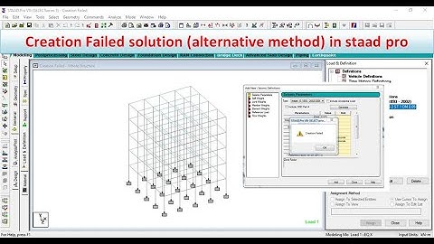 Creation failed in staad pro  | online course | civil engineering | software training | building |
