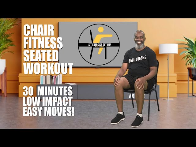 Chair Fitness Low Impact Workout | Easy Seated Exercise | 30 Minutes | Limited Mobility Home Workout class=