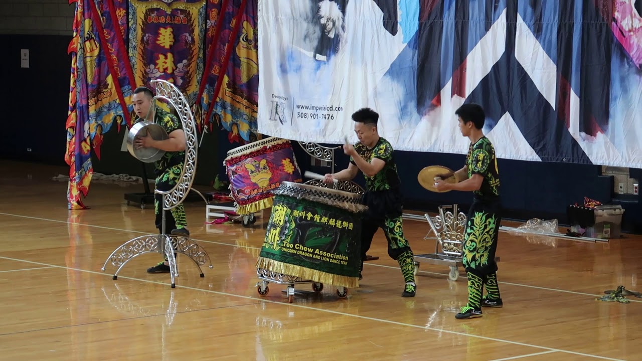 潮州會館 麒麟龍獅團 USDDF 2018 - Teo Chew Association: Unicorn Dragon and Lion Dance Team Drumming Showcase
