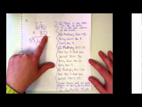 Multiplication with trailing zeros: Problem type 2
