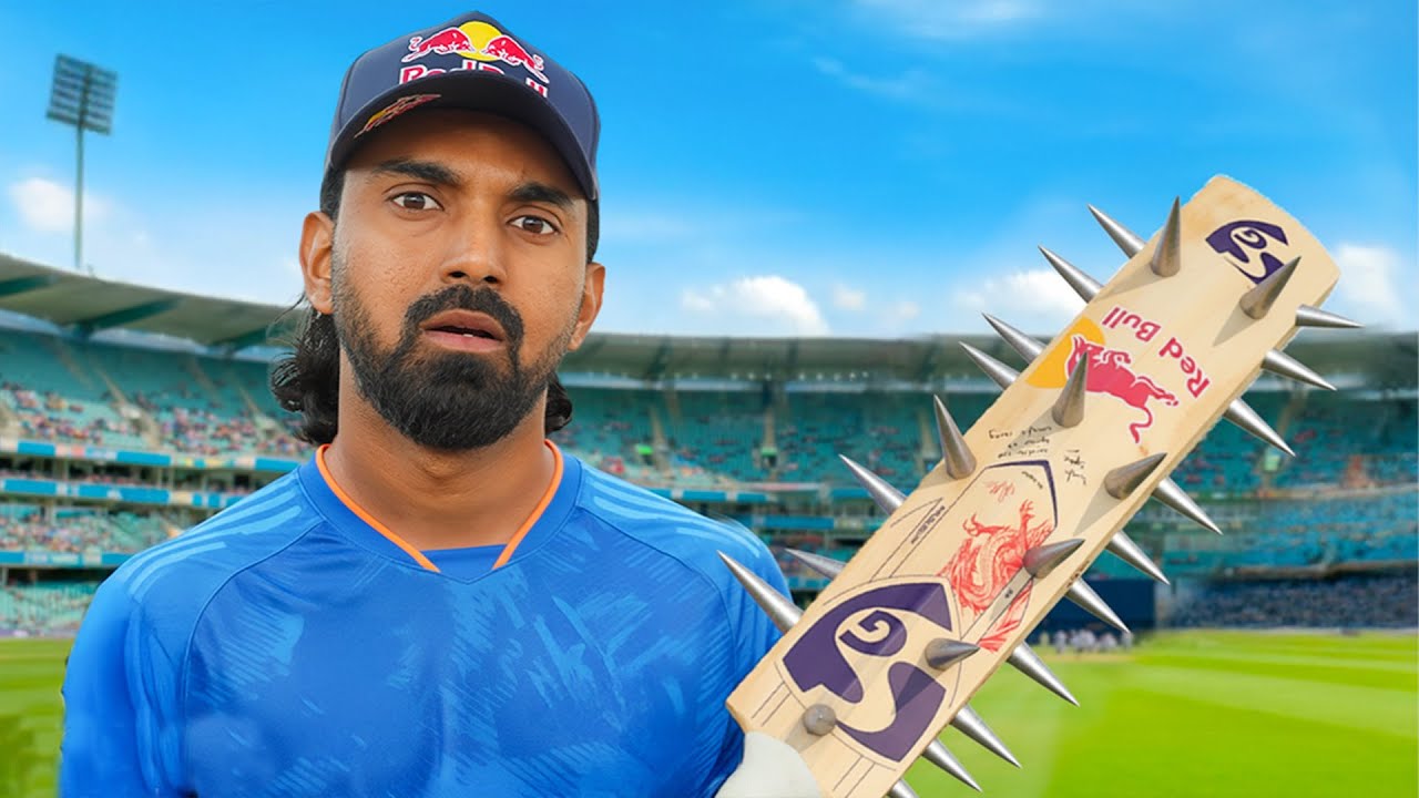 KL Rahul Tests Illegal Cricket Bats