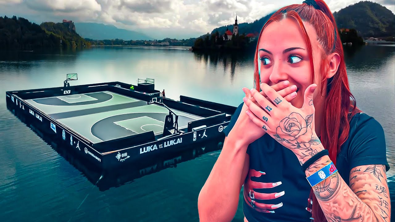 CANCHA FLOTANTE EN MEDIO DE UN LAGO😳