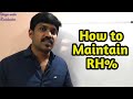 How to maintain rh  relative humidity  hvac  tamil  lohisya media