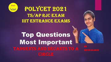 PolyCet Most Important Questions| Top Questions |Circles|  TSRJC| APRJC | IIIT Entrance
