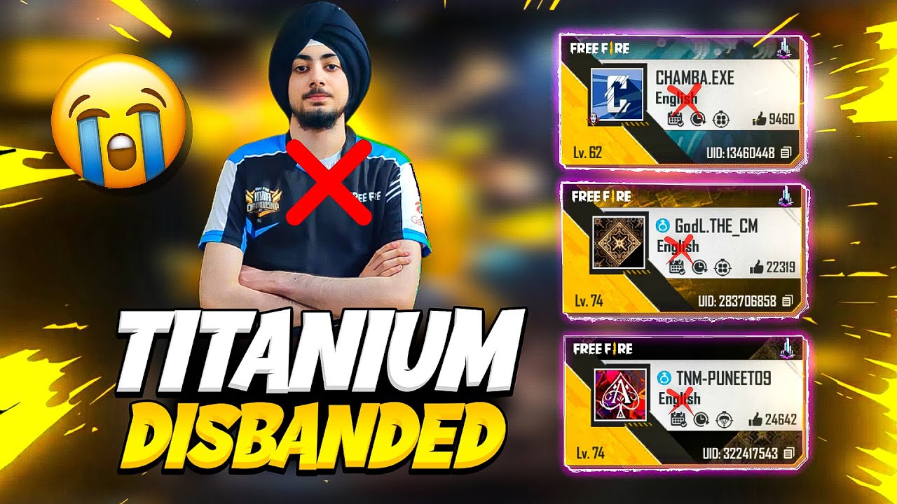TITANIUM GUILD DISBANDED 😓 💔- GARENA FREEFIRE