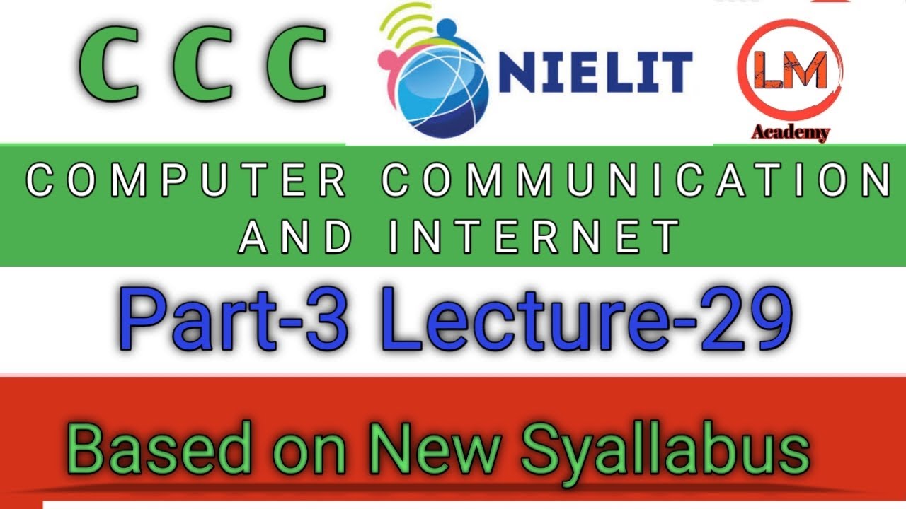 Ccc Lecture 29 Computer Communication And Internet Complete Course Ccc Exam Preparation Ccc Youtube