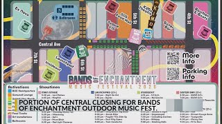 Portion of Central Ave. to close for 'Bands of Enchantment' music festival