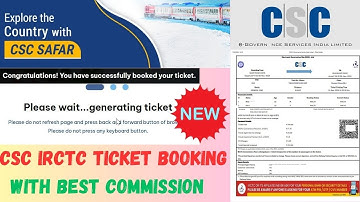 CSC IRCTC NEW TICKET BOOKING ONLINE 2024 | TICKET BOOKING FULL PROCESS #csc #cscvle #cscnewupdate