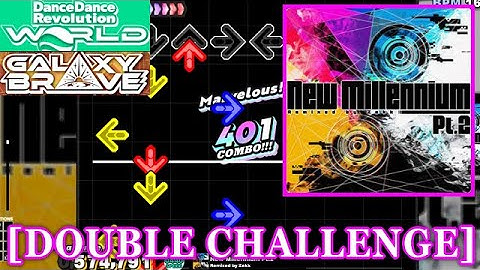 【DDR WORLD】 New Millennium Pt.2 / Remixed by Zekk [DOUBLE CHALLENGE] 譜面確認+Clap