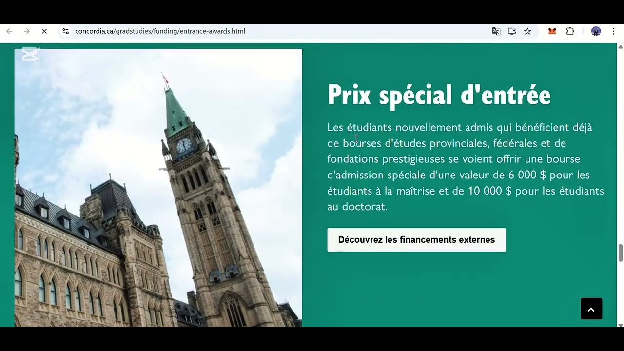 Étudier au Canada 🇨🇦 avec peu de moyens : Bourses et opportunités à l’Université Concordia