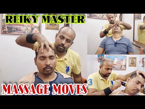 Indian Barber,Reiky Master Massages Best MOVES Taping Head,Body And Ear Massage Very Satisfing Video