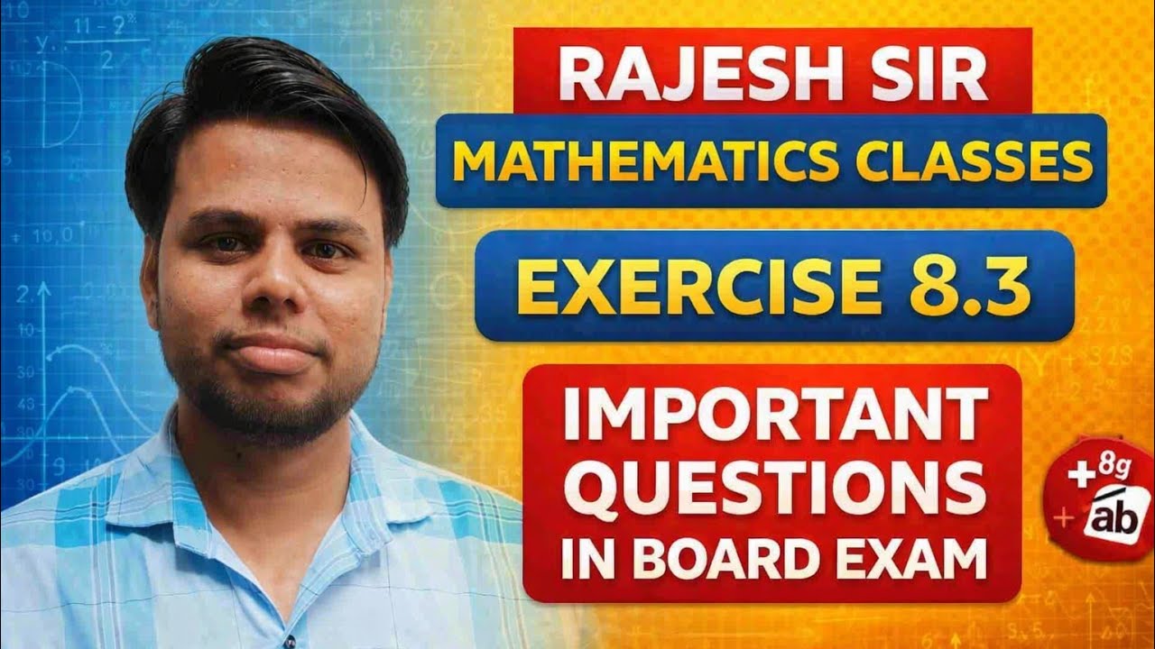 RAJESH SIR MATHEMATICS CLASSES is live! - YouTube