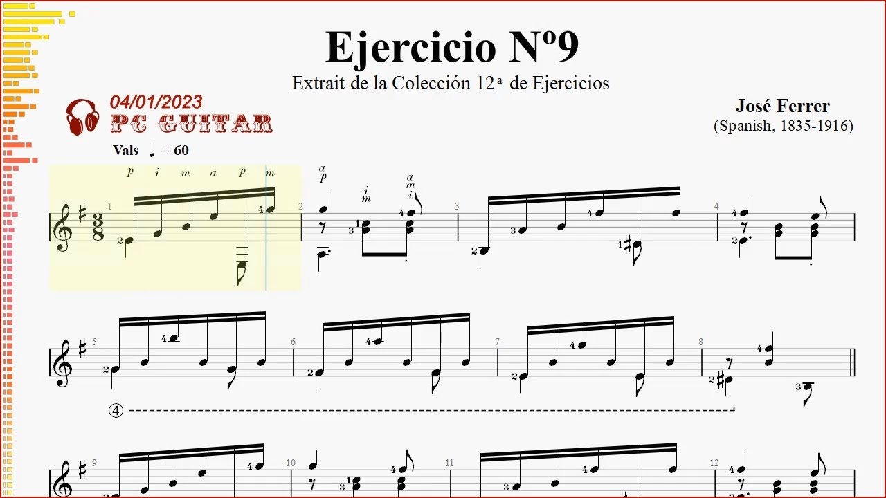 Watch Ferrer, Ejercicio Nº9, guitar on YouTube Watch Ferrer, Ejercicio Nº9, guitar on YouTube
