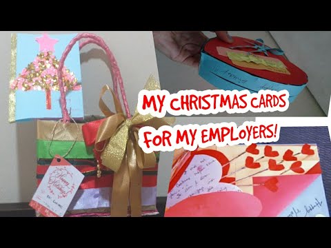 MY CHRISTMAS CARDS FOR MY EMPLOYER 2019| MERRY CHRISTMAS - YouTube