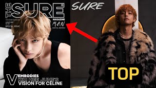 картинка: Тэхён поразил в журнале Sure! Эпоха V x CELINE начинается — фанаты не могут остановиться!