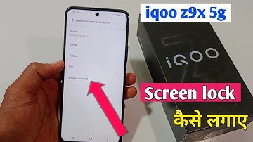 iqoo z9x me screen pattern lock kaise lagaye | how to set screen lock in iqoo z9x 5g