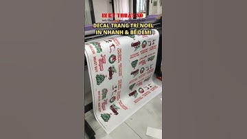 In Decal trang trí Giáng Sinh từ file Vector - In Kỹ Thuật Số Since 2006