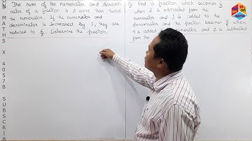 MATHS X 4057B LINEAR EQUATION WORD PROBLEMS RELATED TO FRACTION