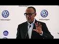 President Kagame's speech during the launch of Volkswagen Rwanda