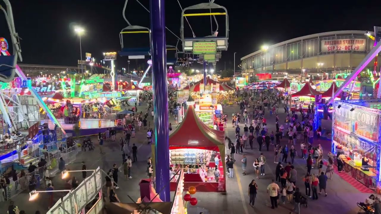 Night Skyride Arizona State Fair 2023 - Sights & Sounds