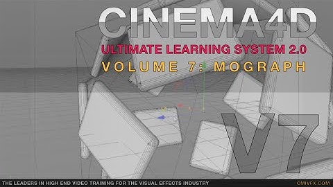 Cinema 4D Ultimate Learning System 2.0 Volume 7: Mograph