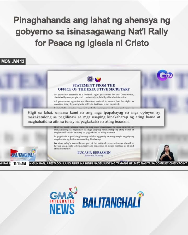 Pinaghahanda ang lahat ng ahensya ng gobyerno sa isinasagawang Nat'l Rally... | Balitanghali