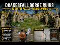 Drakesfall Gorge Ruins 20 Statue Puzzle- Blue Eyed to Red Eyed Center Statue #crimsondesertgameplay