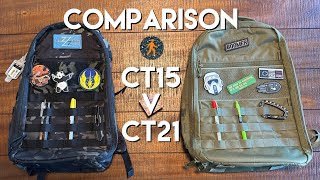 CT15 vs CT21 Tactical Ruck Backpack Comparison