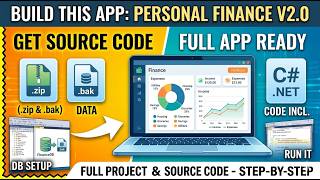 V2.0 Personal Finance App in C# .NET & SQL Server | Full Source Code Included 💰 Profile