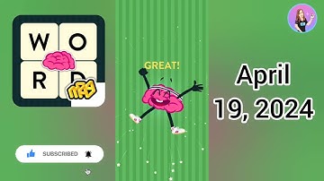 WordBrain Spring Event April 19, 2024 - All Parts Answers