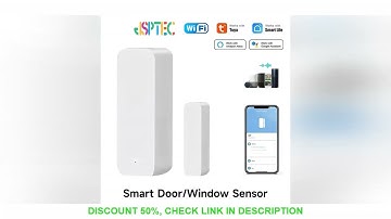 Tuya WiFi Smart Door Sensor Smart Home Door Open/Closed Detectors Window Sensor Smart Life Works Wit