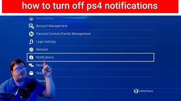 how to turn off ps4 notifications