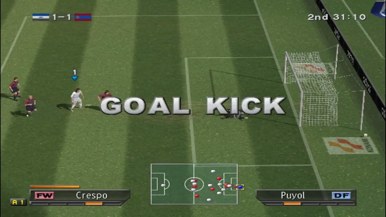 Konami Cup: Barça vs Inter (2nd half) [Semi final] - WS: WE6 Final Evolution