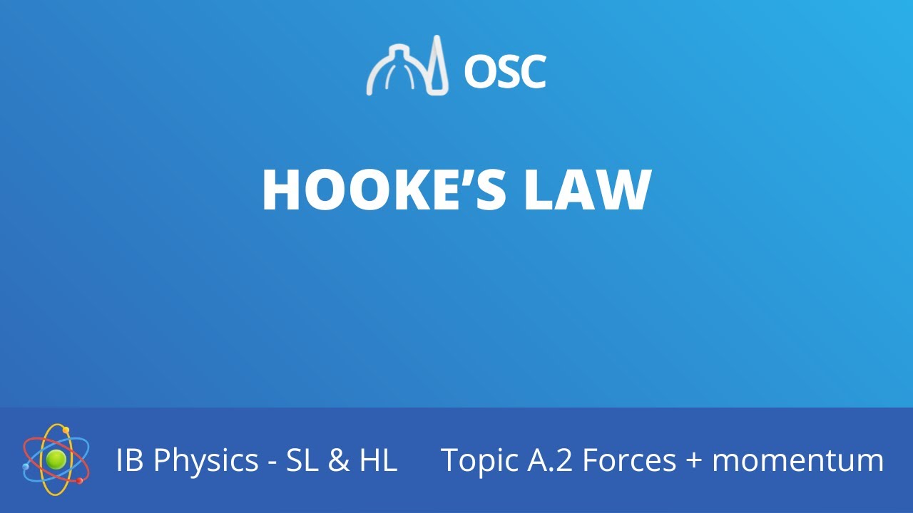 Hooke's law and spring constant [IB Physics SL/HL]