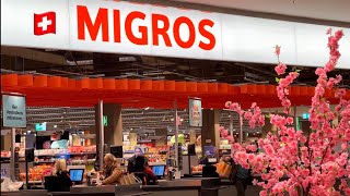 Food Prices Supermarket in Switzerland Migros Mountains Swiss of chocolate