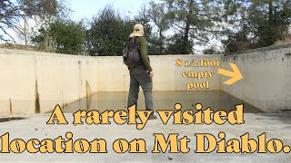 A rarely visited location on Mt Diablo.  Why is this location abandoned? Go Pro walkthrough.